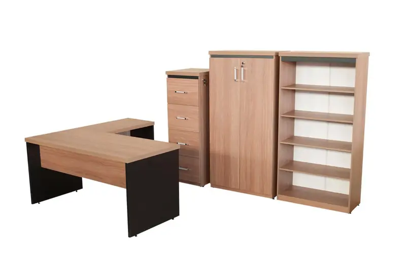 Conjunto completo de mobiliário para escritório