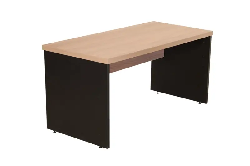 Mesa reta compacta para posto de trabalho